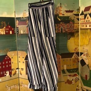 Free people striped wide leg pants